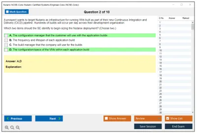 Nutanix NCSE-Core Nutanix Certified Systems Engineer-Core (NCSE-Core) Practice test exam simulator test engine exam Prep practice test questions answers Image 2