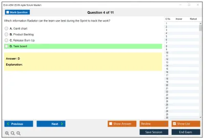 Exin ASM EXIN Agile Scrum Master Practice test exam simulator test engine exam Prep practice test questions answers Image 4