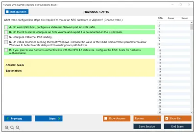 VMware 2V0-602PSE vSphere 6.5 Foundations Exam Practice test exam simulator test engine exam Prep practice test questions answers Image 3