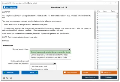 Microsoft AZ-304 Microsoft Azure Architect Design  Practice test exam simulator test engine exam Prep practice test questions answers Image 3