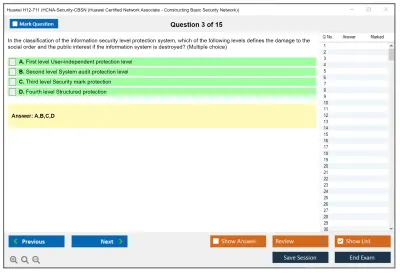 Huawei H12-711 HCNA-Security-CBSN (Huawei Certified Network Associate - Constructing Basic Security Network) Practice test exam simulator test engine exam Prep practice test questions answers Image 3