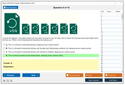 Veeam VMCE2020 Veeam Certified Engineer 2020 Practice test exam simulator test engine exam Prep practice test questions answers Image 9