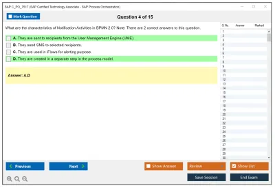 SAP C_PO_7517 SAP Certified Technology Associate - SAP Process Orchestration Practice test exam simulator test engine exam Prep practice test questions answers Image 4