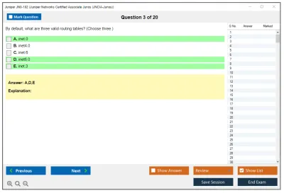 Juniper JN0-102 Juniper Networks Certified Associate Junos (JNCIA-Junos) Practice test exam simulator test engine exam Prep practice test questions answers Image 3