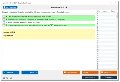 Huawei H12-724 HCIP-Security (Fast track) V1.0 Practice test exam simulator test engine exam Prep practice test questions answers Image 5