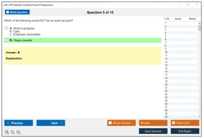 APA CPP-Remote Certified Payroll Professional Practice test exam simulator test engine exam Prep practice test questions answers Image 5