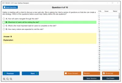 CIW 1D0-621 CIW User Interface Designer Practice test exam simulator test engine exam Prep practice test questions answers Image 4