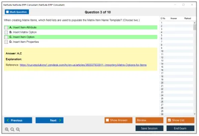 NetSuite NetSuite-ERP-Consultant NetSuite ERP Consultant Practice test exam simulator test engine exam Prep practice test questions answers Image 3