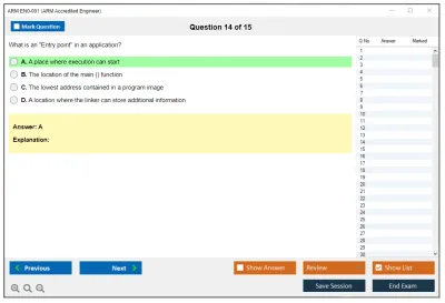 ARM EN0-001 ARM Accredited Engineer Practice test exam simulator test engine exam Prep practice test questions answers Image 14