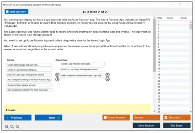 Microsoft AZ-204 Developing Solutions for Microsoft Azure Practice test exam simulator test engine exam Prep practice test questions answers Image 2