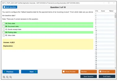 SAP C_TS4FI_2020 SAP Certified Application Associate - SAP S/4HANA for Financial Accounting Associates (SAP S/4HANA 2020) Practice test exam simulator test engine exam Prep practice test questions answers Image 3