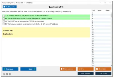 Fortinet NSE4_FGT-6.2 Fortinet NSE 4 - FortiOS 6.2 Practice test exam simulator test engine exam Prep practice test questions answers Image 2