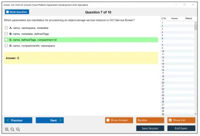 Oracle 1z0-1043-20 Oracle Cloud Platform Application Development 2020 Specialist Practice test exam simulator test engine exam Prep practice test questions answers Image 7