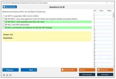 Cisco 350-701 Implementing and Operating Cisco Security Core Technologies (SCOR 350-701) Practice test exam simulator test engine exam Prep practice test questions answers Image 6