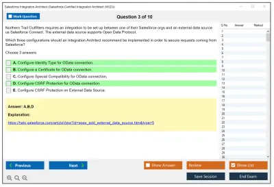 Salesforce Integration-Architect Salesforce Certified Integration Architect Practice test exam simulator test engine exam Prep practice test questions answers Image 3