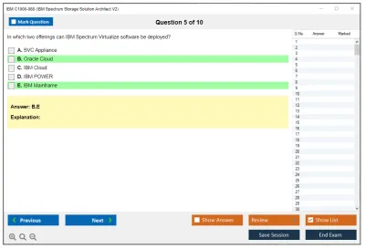 IBM C1000-088 IBM Spectrum Storage Solution Architect V2 Practice test exam simulator test engine exam Prep practice test questions answers Image 5