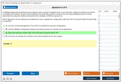 IBM C1000-140 IBM Security QRadar SIEM V7.4.3 Deployment Practice test exam simulator test engine exam Prep practice test questions answers Image 6