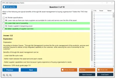 CIPS L4M2 Defining Business Needs Practice test exam simulator test engine exam Prep practice test questions answers Image 3