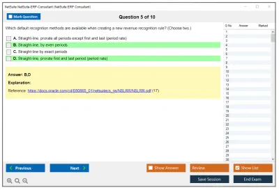 NetSuite NetSuite-ERP-Consultant NetSuite ERP Consultant Practice test exam simulator test engine exam Prep practice test questions answers Image 5