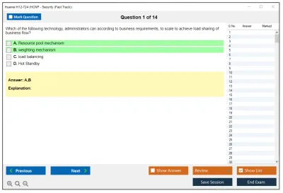 Huawei H12-724 HCIP-Security (Fast track) V1.0 Practice test exam simulator test engine exam Prep practice test questions answers Image 1