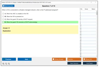 Nutanix NCP-MCI-6.5 Nutanix Certified Professional - Multicloud Infrastructure (NCP-MCI) v6.5 exam Practice test exam simulator test engine exam Prep practice test questions answers Image 7