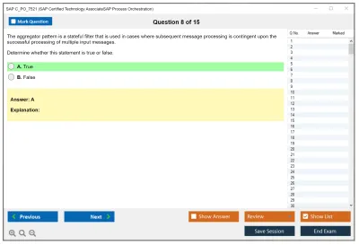 SAP C_PO_7521 SAP Certified Technology AssociateSAP Process Orchestration Practice test exam simulator test engine exam Prep practice test questions answers Image 8