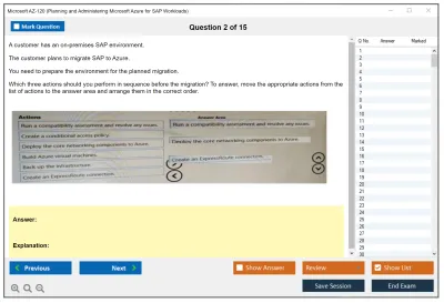 Microsoft AZ-120 Planning and Administering Microsoft Azure for SAP Workloads Practice test exam simulator test engine exam Prep practice test questions answers Image 2