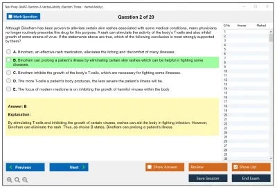 Test Prep GMAT-Section-3-Verbal-Ability Section Three : Verbal Ability Practice test exam simulator test engine exam Prep practice test questions answers Image 2