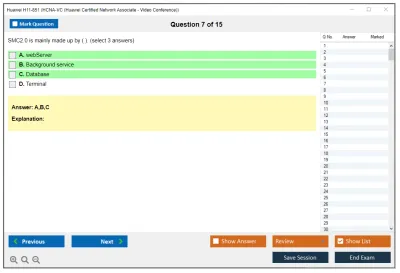 Huawei H11-851 HCNA-VC (Huawei Certified Network Associate - Video Conference) Practice test exam simulator test engine exam Prep practice test questions answers Image 7