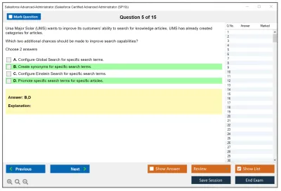 Salesforce Advanced-Administrator Salesforce Certified Advanced Administrator Practice test exam simulator test engine exam Prep practice test questions answers Image 5