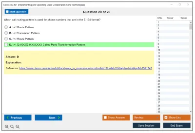 Cisco 350-801 Implementing Cisco Collaboration Core Technologies (350-801 CLCOR) Practice test exam simulator test engine exam Prep practice test questions answers Image 20
