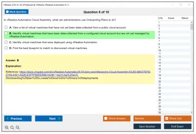 VMware 2V0-31.20 Professional VMware vRealize Automation 8.1 Practice test exam simulator test engine exam Prep practice test questions answers Image 8
