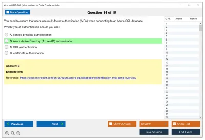 Microsoft DP-900 Microsoft Azure Data Fundamentals Practice test exam simulator test engine exam Prep practice test questions answers Image 14