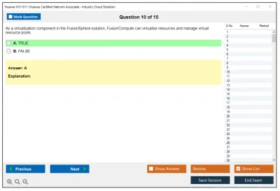 Huawei H31-511 Huawei Certified Network Associate - Cloud Solutions Architect Practice test exam simulator test engine exam Prep practice test questions answers Image 10