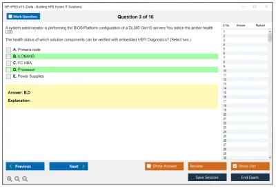 HP HPE0-V15 Delta - Building HPE Hybrid IT Solutions Practice test exam simulator test engine exam Prep practice test questions answers Image 3