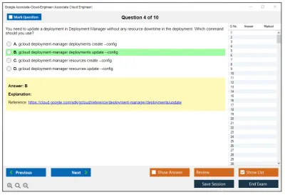 Google Associate-Cloud-Engineer Google Cloud Certified - Associate Cloud Engineer Practice test exam simulator test engine exam Prep practice test questions answers Image 4