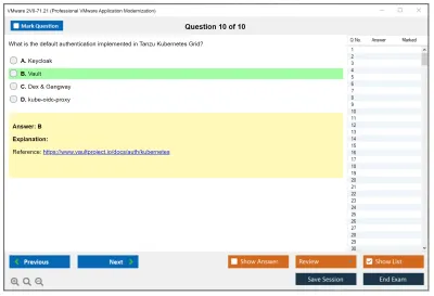 VMware 2V0-71.21 Professional VMware Application Modernization Practice test exam simulator test engine exam Prep practice test questions answers Image 10