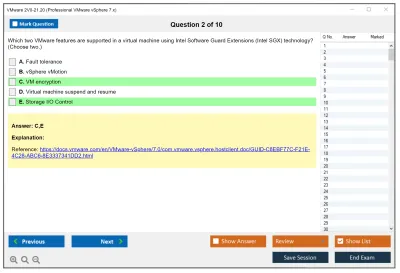 VMware 2V0-21.20 Professional VMware vSphere 7.x Practice test exam simulator test engine exam Prep practice test questions answers Image 2