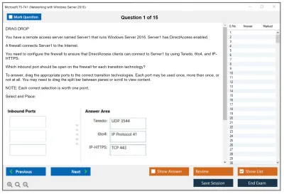 Microsoft 70-741 Networking with Windows Server 2016 Practice test exam simulator test engine exam Prep practice test questions answers Image 1