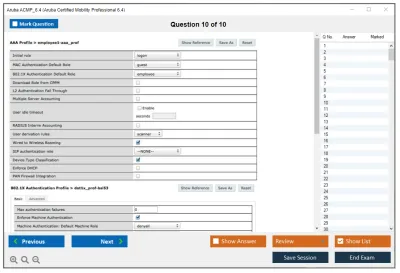 Aruba ACMP_6.4 Aruba Certified Mobility Professional 6.4 Practice test exam simulator test engine exam Prep practice test questions answers Image 10