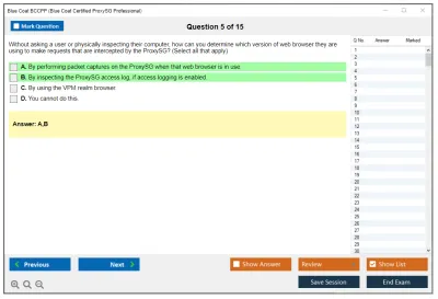 Blue Coat BCCPP Blue Coat Certified Proxy Professional, V4.2 Practice test exam simulator test engine exam Prep practice test questions answers Image 5