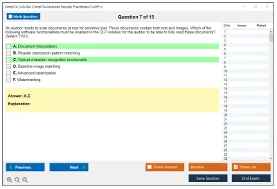 CompTIA CAS-004 CompTIA Advanced Security Practitioner (CASP+) Exam Practice test exam simulator test engine exam Prep practice test questions answers Image 7