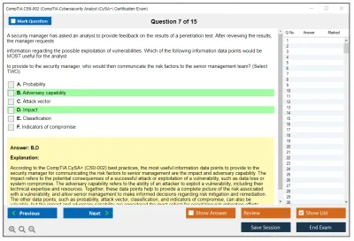 CompTIA CS0-002 CompTIA CySA+ Certification Exam (CS0-002) Practice test exam simulator test engine exam Prep practice test questions answers Image 7
