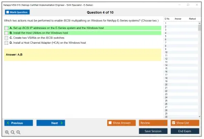 Netapp NS0-516 NetApp Certified Implementation Engineer - SAN Specialist - E-Series Practice test exam simulator test engine exam Prep practice test questions answers Image 4
