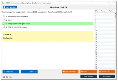 Cisco 350-601 Implementing Cisco Data Center Core Technologies (350-601 DCCOR) Practice test exam simulator test engine exam Prep practice test questions answers Image 13