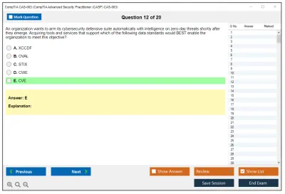 CompTIA CAS-003 CompTIA Advanced Security Practitioner (CASP) CAS-003 Practice test exam simulator test engine exam Prep practice test questions answers Image 12