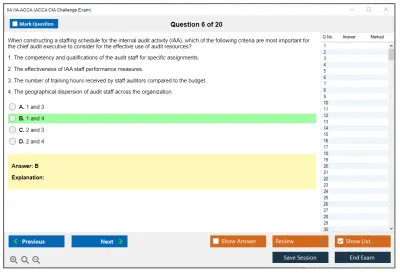 IIA IIA-ACCA ACCA CIA Challenge Exam Practice test exam simulator test engine exam Prep practice test questions answers Image 6