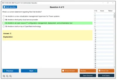IBM S1000-009 IBM PowerVC V2.0 Administrator Specialty Practice test exam simulator test engine exam Prep practice test questions answers Image 4