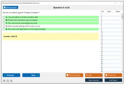 ECCouncil EC0-350 Ethical Hacking and Countermeasures V8 Practice test exam simulator test engine exam Prep practice test questions answers Image 6