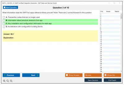 SAP C_C4H450_21 SAP Certified Associate - Integration Consultant - SAP Sales and Service Cloud Practice test exam simulator test engine exam Prep practice test questions answers Image 3